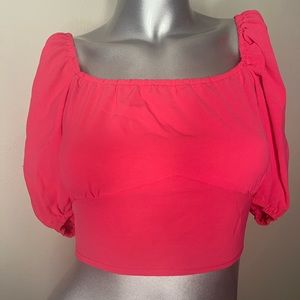 Pink crop top